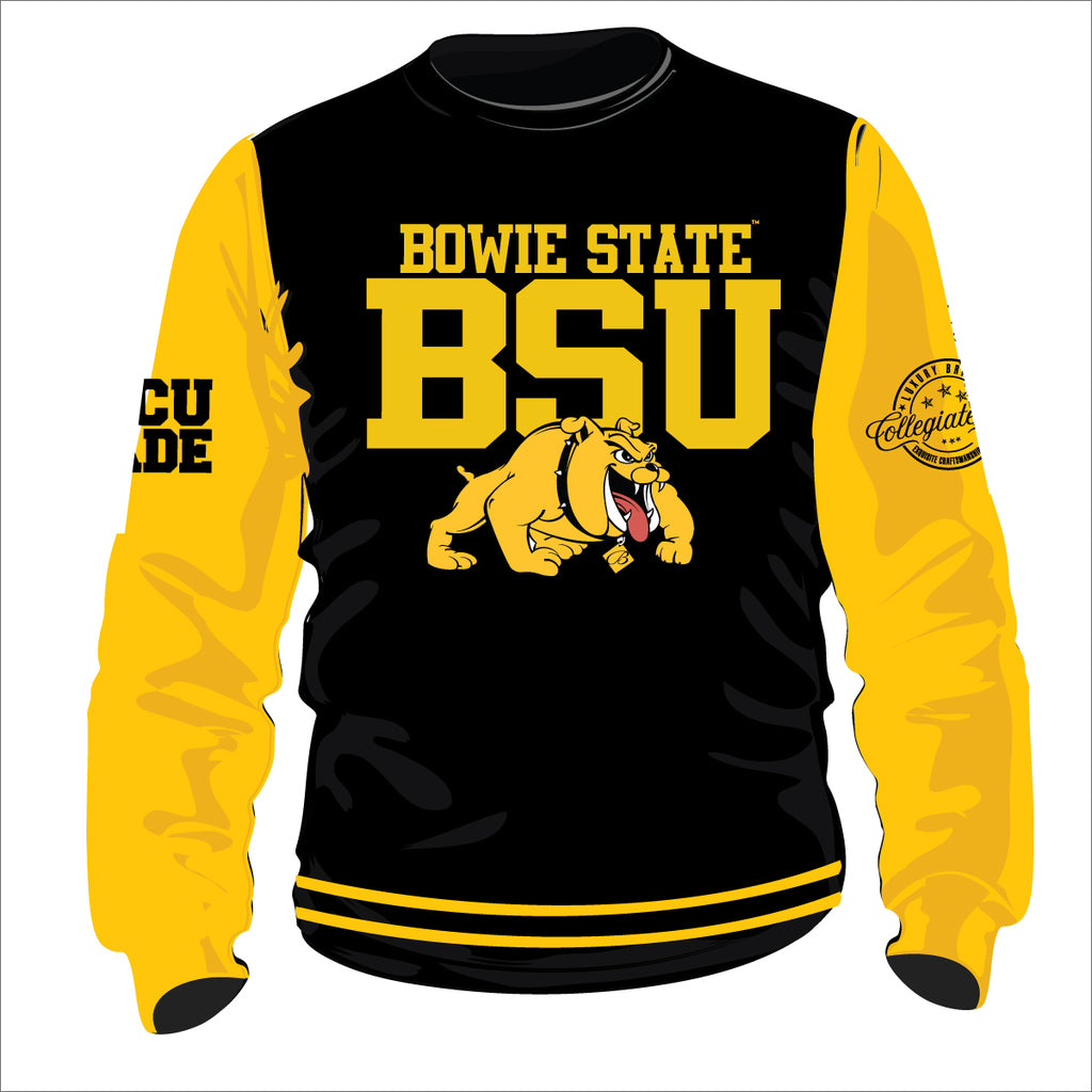 BOWIE ST VARSITY Chenille Embroidery Sweatshirt collegiateluxe