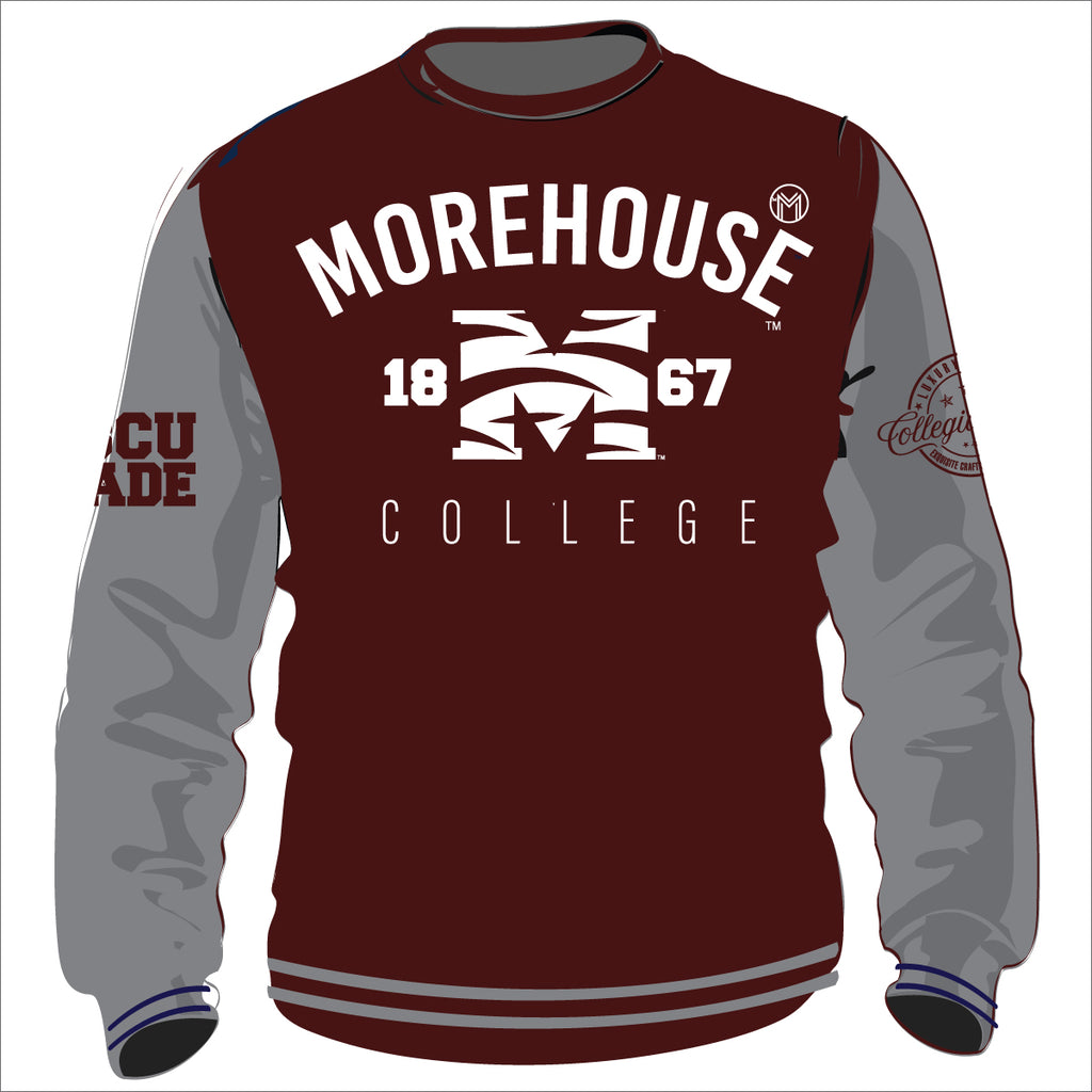 MOREHOUSE VARSITY SWEATSHIRTS Chenille Embroidery Unisex Fit collegiateluxe