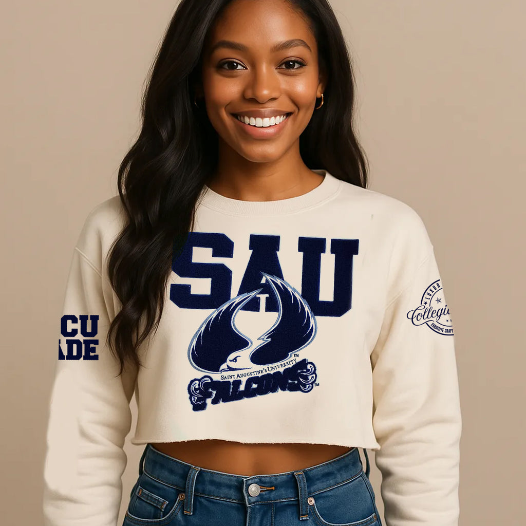 SAU | Cream CROP Sweatshirt (L**) – collegiateluxe
