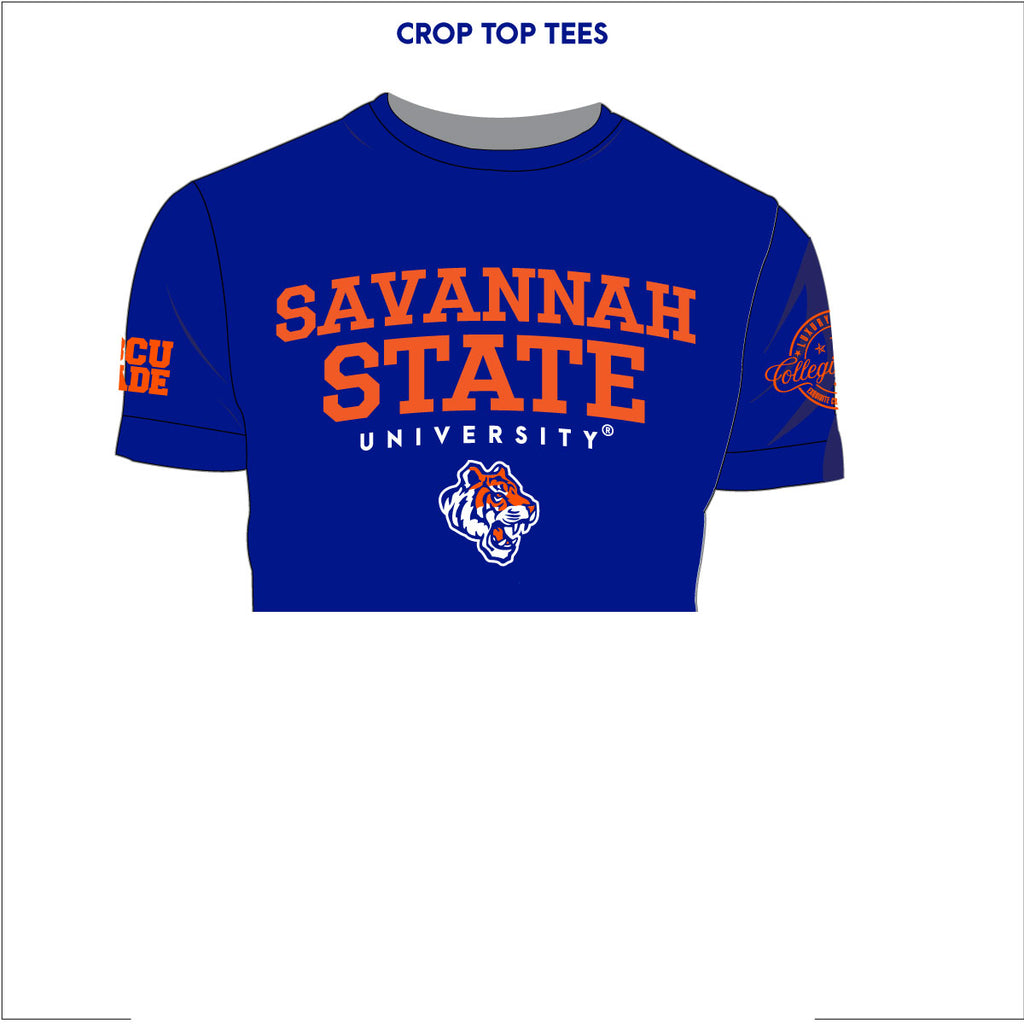 SAVANNAH STATE | Crop Chenille Tees (aja** – collegiateluxe