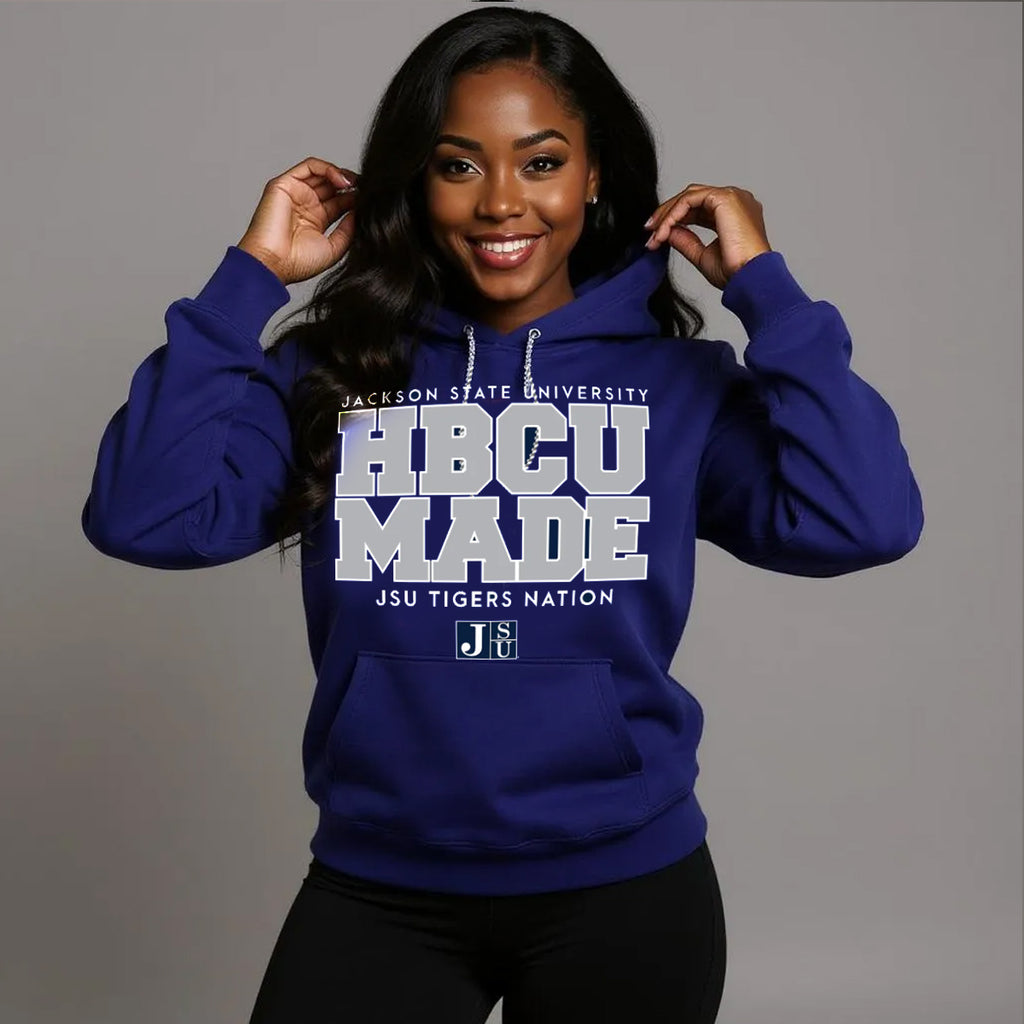 JACKSON ST. | HBCU MADE Navy Unisex Hoodie (**) – collegiateluxe