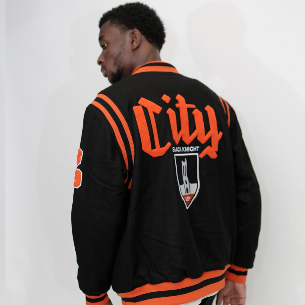 Baltimore City College | BLACK VARSITY JACKET (a** – collegiateluxe