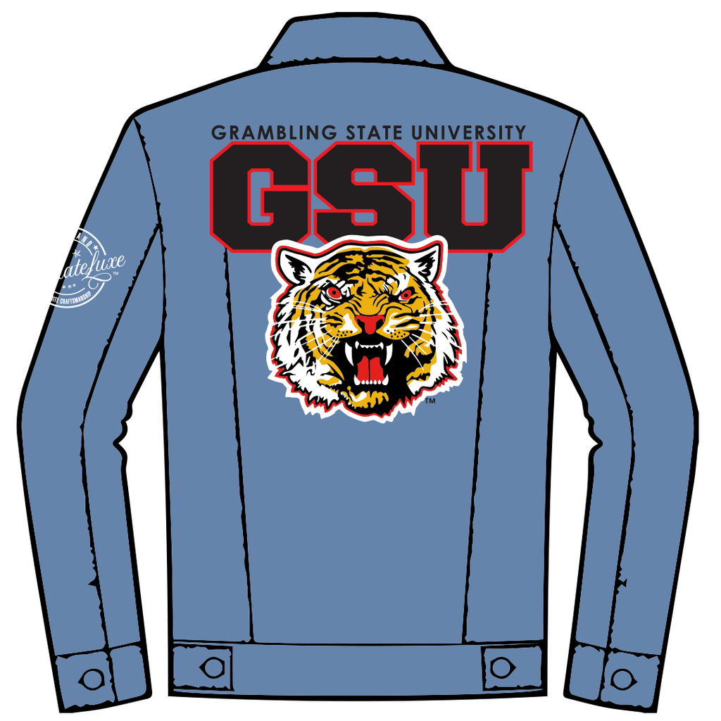 Grambling State GRAMFAM DENIM JKT Collegiateluxe grambling-state-gramfam-denim-jkt-collegiateluxe