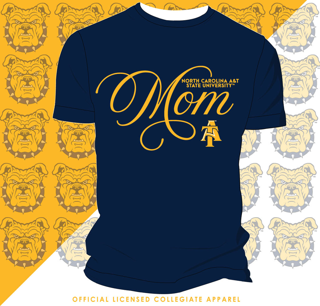 NC A&T AGGIE | FANCY MOM Navy Unisex Tees (DK) – collegiateluxe
