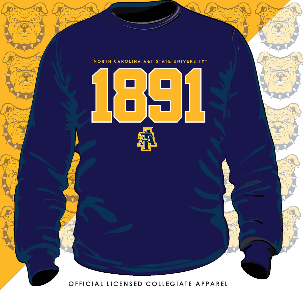 NC A&T SU | EST. 1891 | Unisex Sweatshirt (**) – collegiateluxe