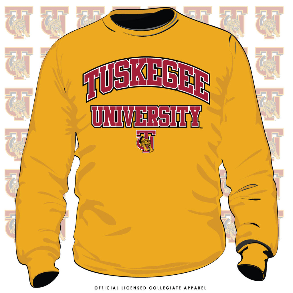 TUSKEGEE EMBOSSED UNISEX COLOR BLOCK HOODIE