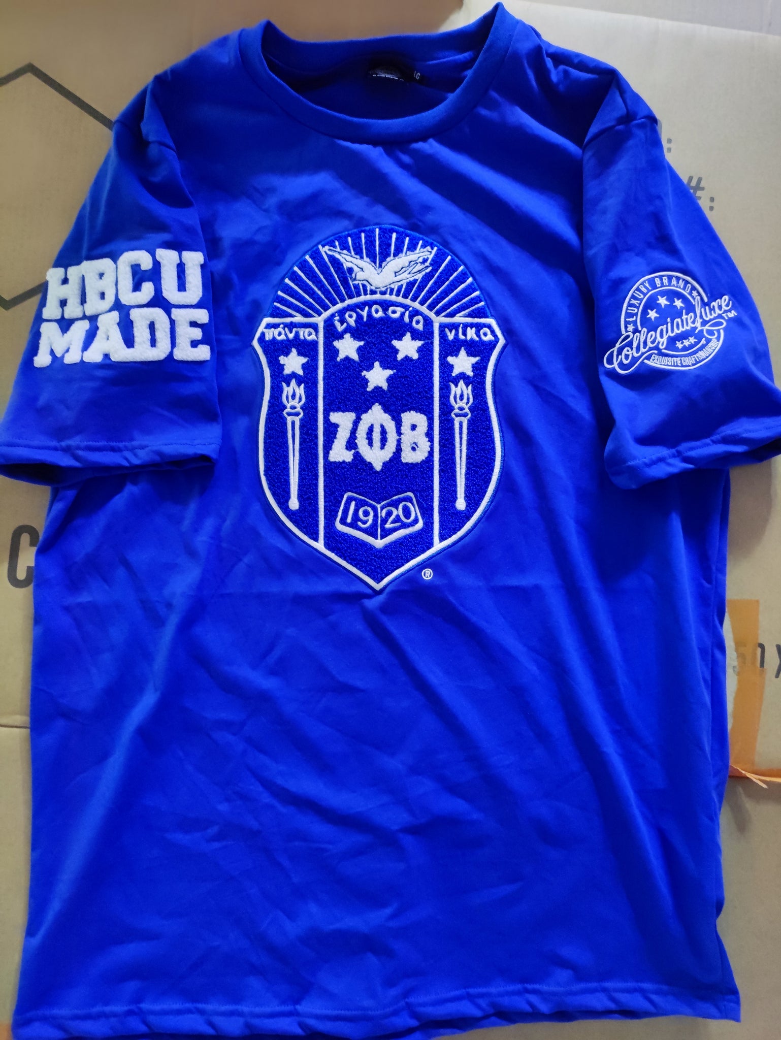 ZETA | ROYAL Crest Chenille Tees