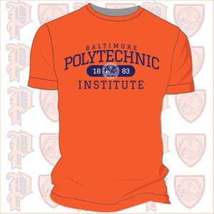 Baltimore Polytechnic Institute | 1883 POLY ARCH Orange Unisex Tees (**)