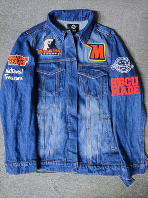 Pre Order (Ship Sept 20) MORGAN STATE | Trucker Dark Wash Navy Denim (a**