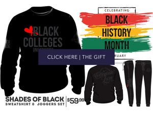 BHM | Celebrate - LOVE MY HBCU - Black on Black Unisex Set