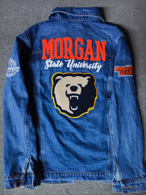 MORGAN STATE | Trucker Light Wash Denim (a**