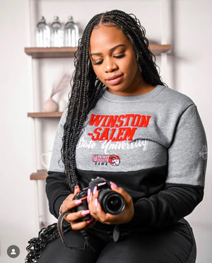 WSSU  | THE GRAD | GRAY & BLACK UNISEX SWEATSHIRT