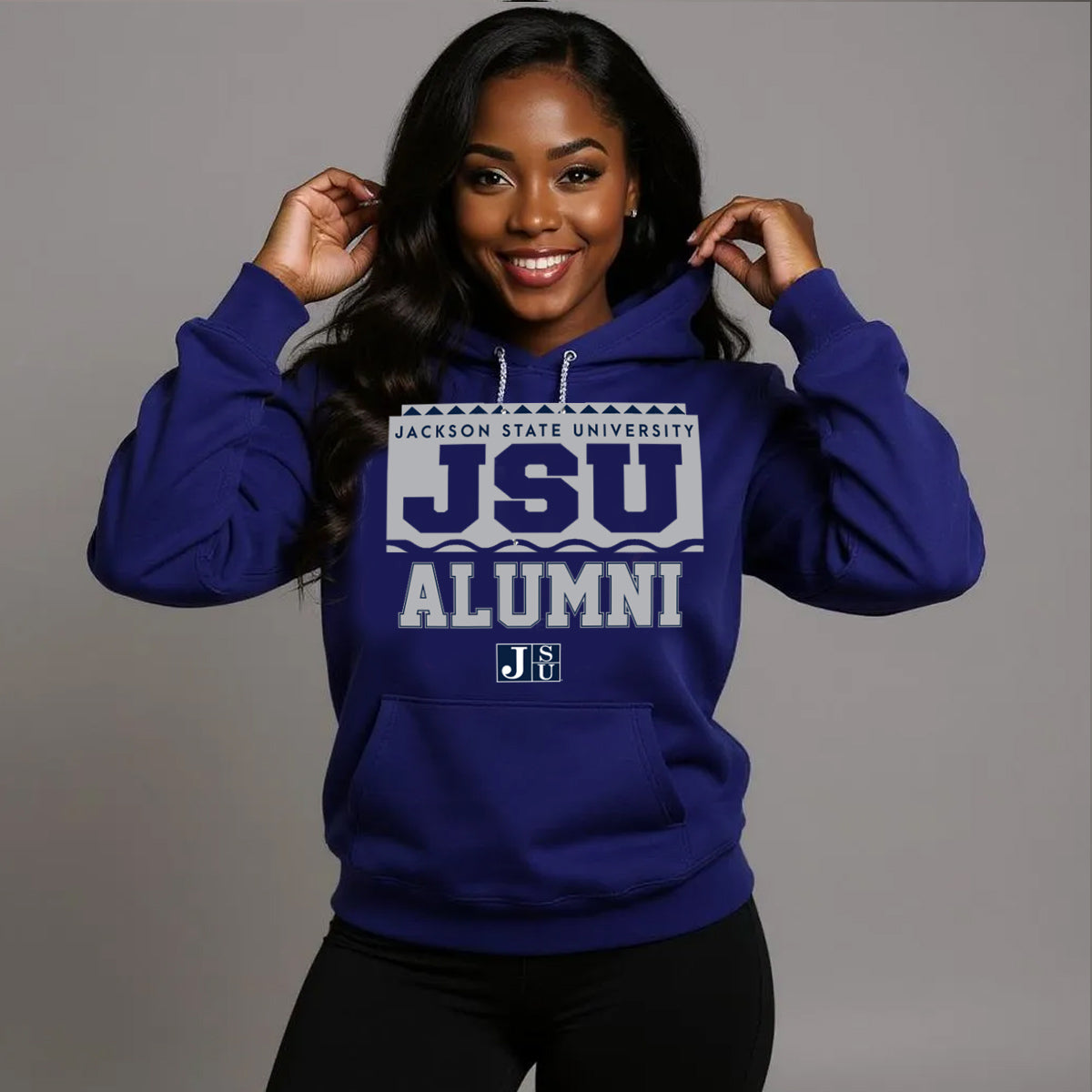 JACKSON ST. | 90s ALUMNI Navy Unisex Hoodie (**)