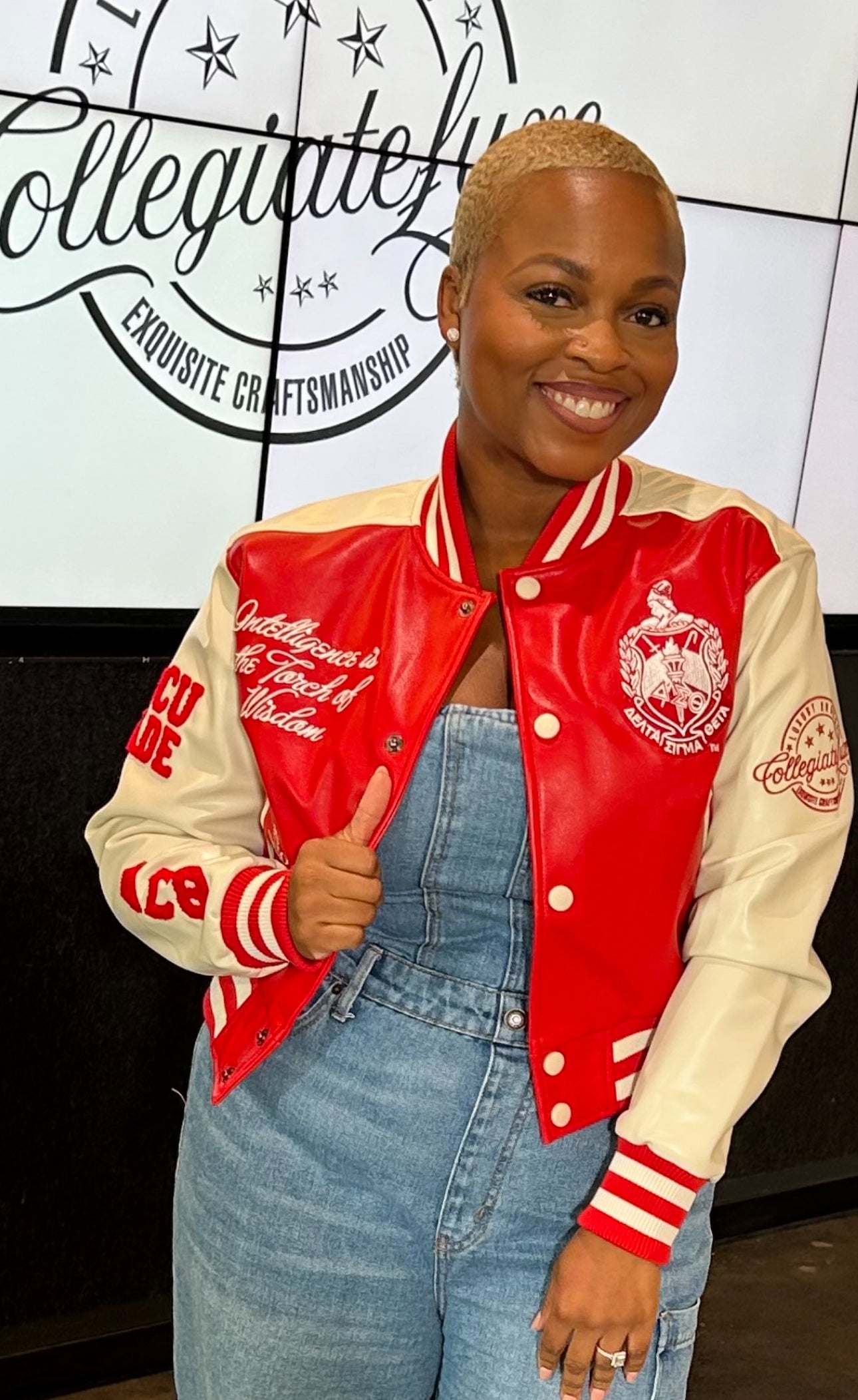 DELTA | Sigma | CROP JACKET – collegiateluxe