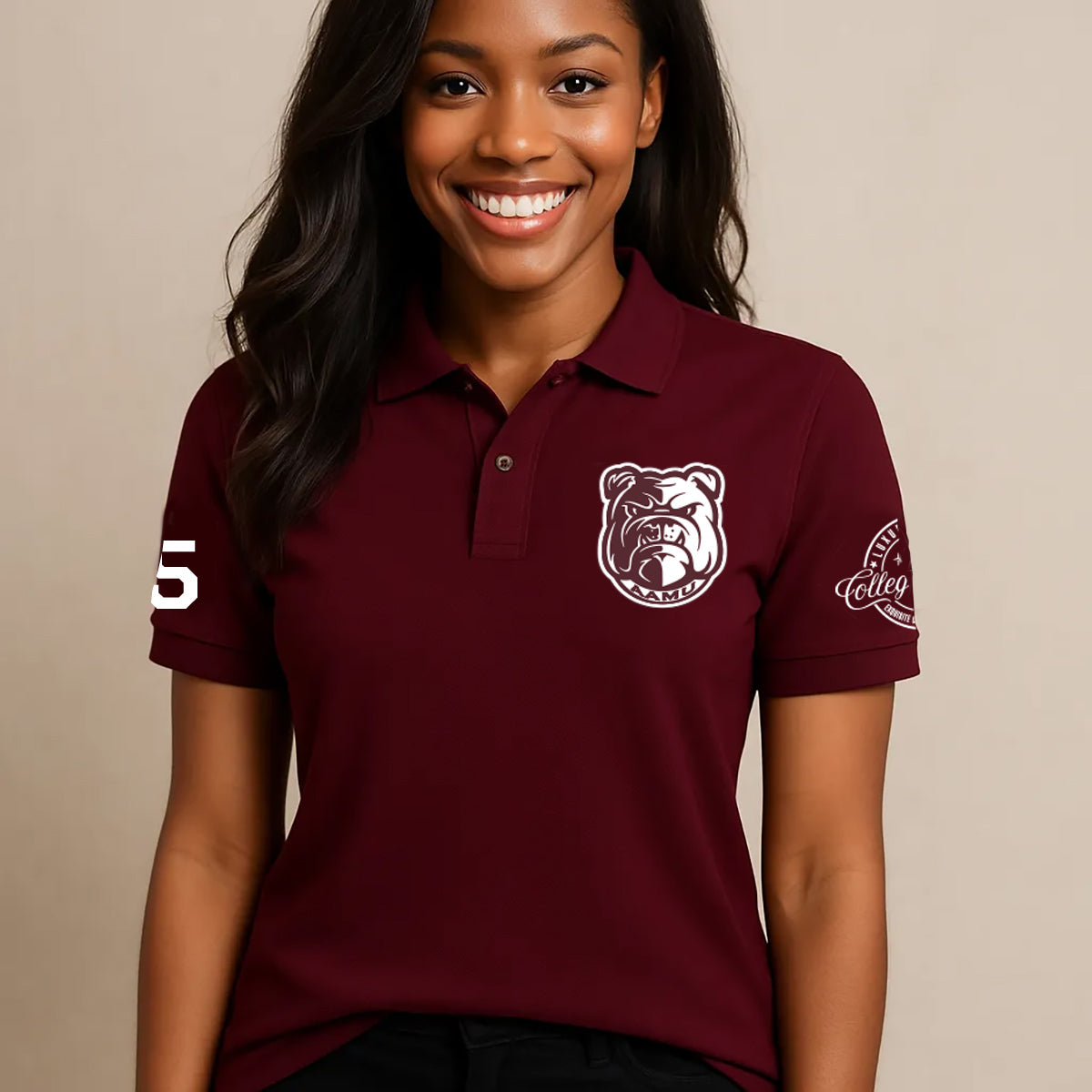 Alabama A&M | AAMU The Iconic Bulldogs. Polo Shirt (a**