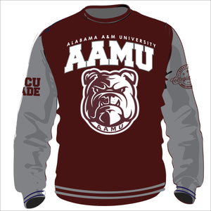 AAMU VARSITY SWEATSHIRTS Chenille Embroidery  | Unisex Fit