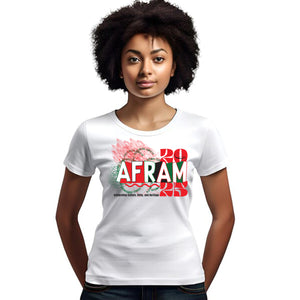 AFRAM | Official Festival 2025 Printed White Unisex Tees (**)