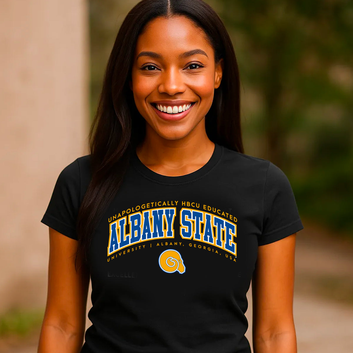 ALBANY STATE. | EDUCATED Black Ladies Tees (**)