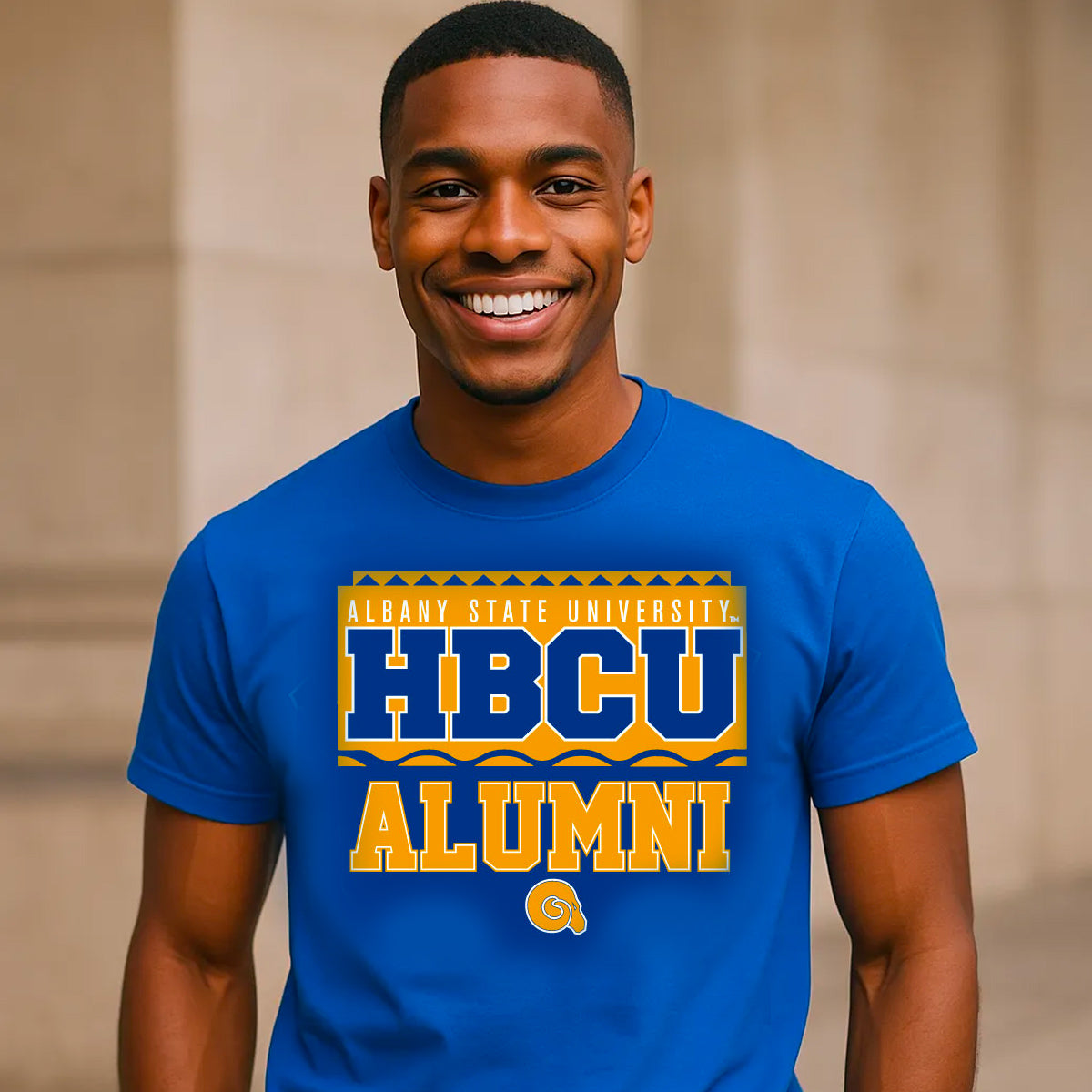 ALBANY STATE.| 90s ALUMNI  Royal Blue Unisex Tees (**)