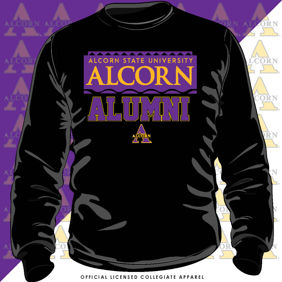 ALCORN STATE | 90s ALUMNI Black sweatshirt  (**)