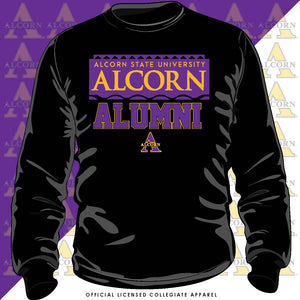 ALCORN STATE | 90s ALUMNI Black sweatshirt  (**)