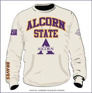 ALCORN | LOGO 23 Chenille ARCH | CREAM Unisex Sweatshirt (aja)