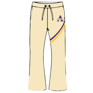 Pre Order ( Ship Sept 15)  ALCORN STATE | Chenille CREAM Stripe Flare Pants  (L**