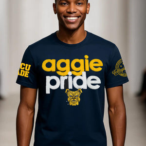 Pre Order (Ship Sept 15) NCAT SU |  Aggies Chenille Pride Tees (a**