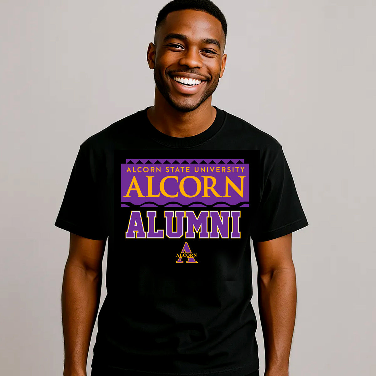 ALCORN STATE | 90s ALUMNI Black Unisex Tees (**)