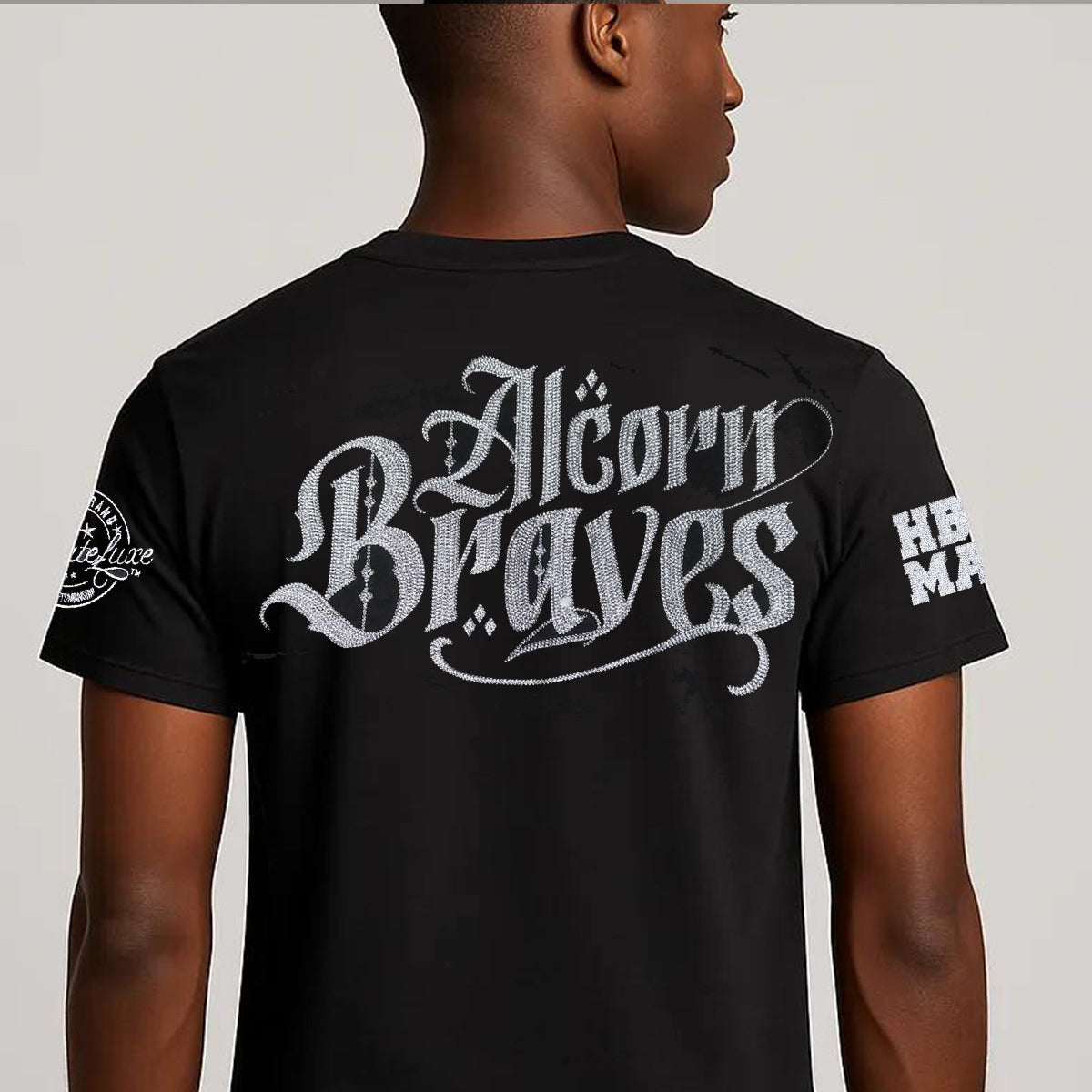 Pre Order ( Ship Sept 15)  ALCORN STATE | Chenille BLACK ICE Tees (a**