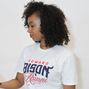 HOWARD | FANCY ALUMNI White Unisex Tees (**)