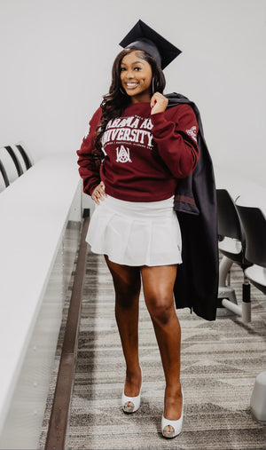 Edu @ AAMU  | Chenille ROYAL Unisex Sweatshirt