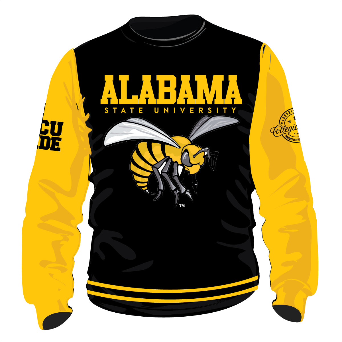 ALABAMA STATE | VARSITY SWEATSHIRTS Chenille Embroidery  | Unisex Fit