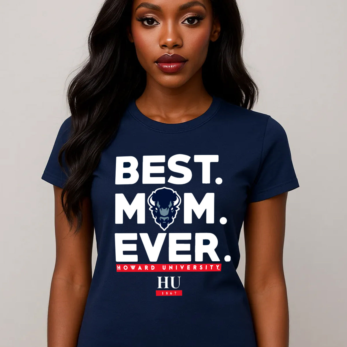HOWARD | Best "MOM" Ever Navy TEES (**)