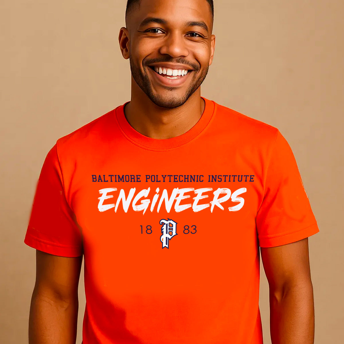 Baltimore Polytechnic Institute | BPI ENGINEERS ORANGE Unisex Tee (**)