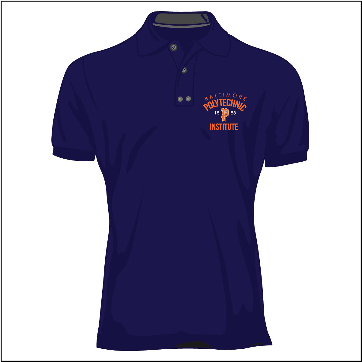 Baltimore Polytechnic | Iconic ( NAVY )  Polo Shirt