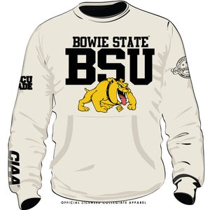 BOWIE ST  CIAA CREAM 2023  Chenille Sweatshirt - CollegiateLuxe.