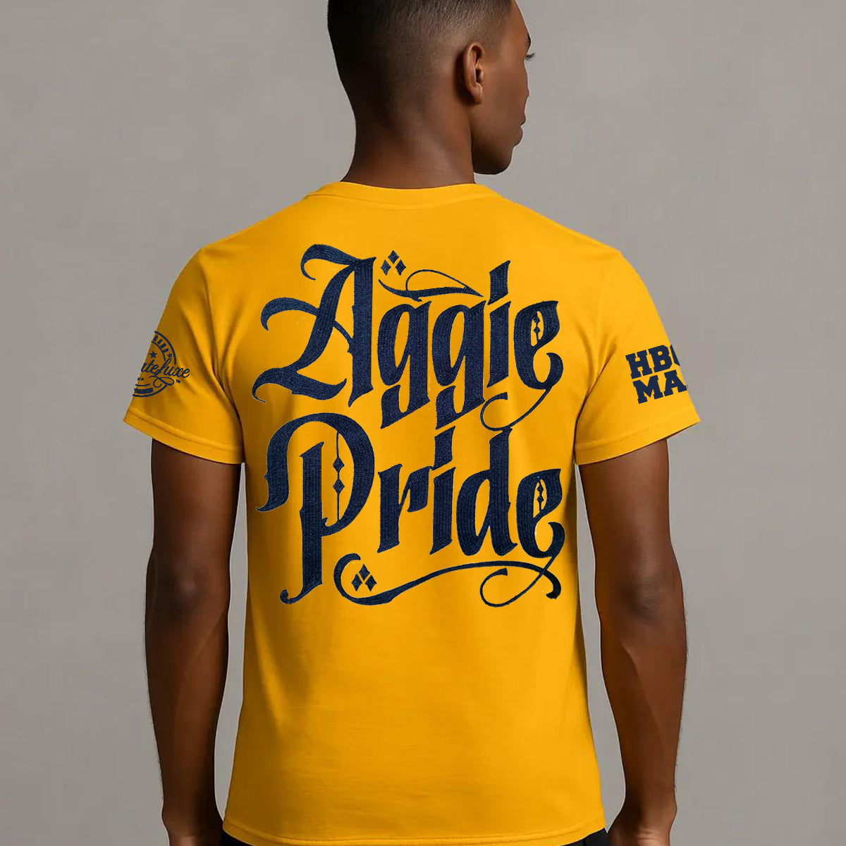 Pre Order (Ship Sept 15) NCAT SU |  GOLD Chenille Aggies Land Tees (a** (Copy)