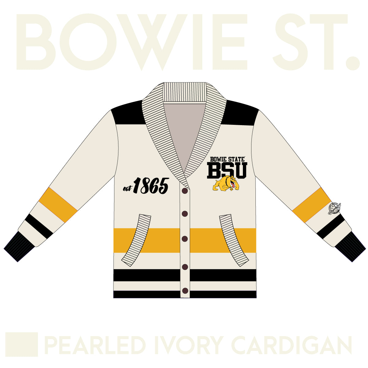 BOWIE STATE Cardigan PEARLED IVORY