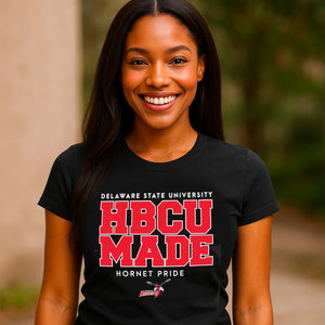 Del State | HBCU MADE Black Ladies Tees (aja)**