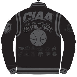 CIAA 2024 Chenille BLACK On BLACK VARSITY JACKET