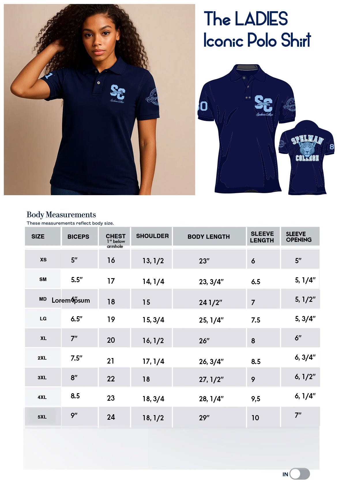 SPELMAN | The LADIES Iconic Navy Blue Polo Shirt (a** – collegiateluxe