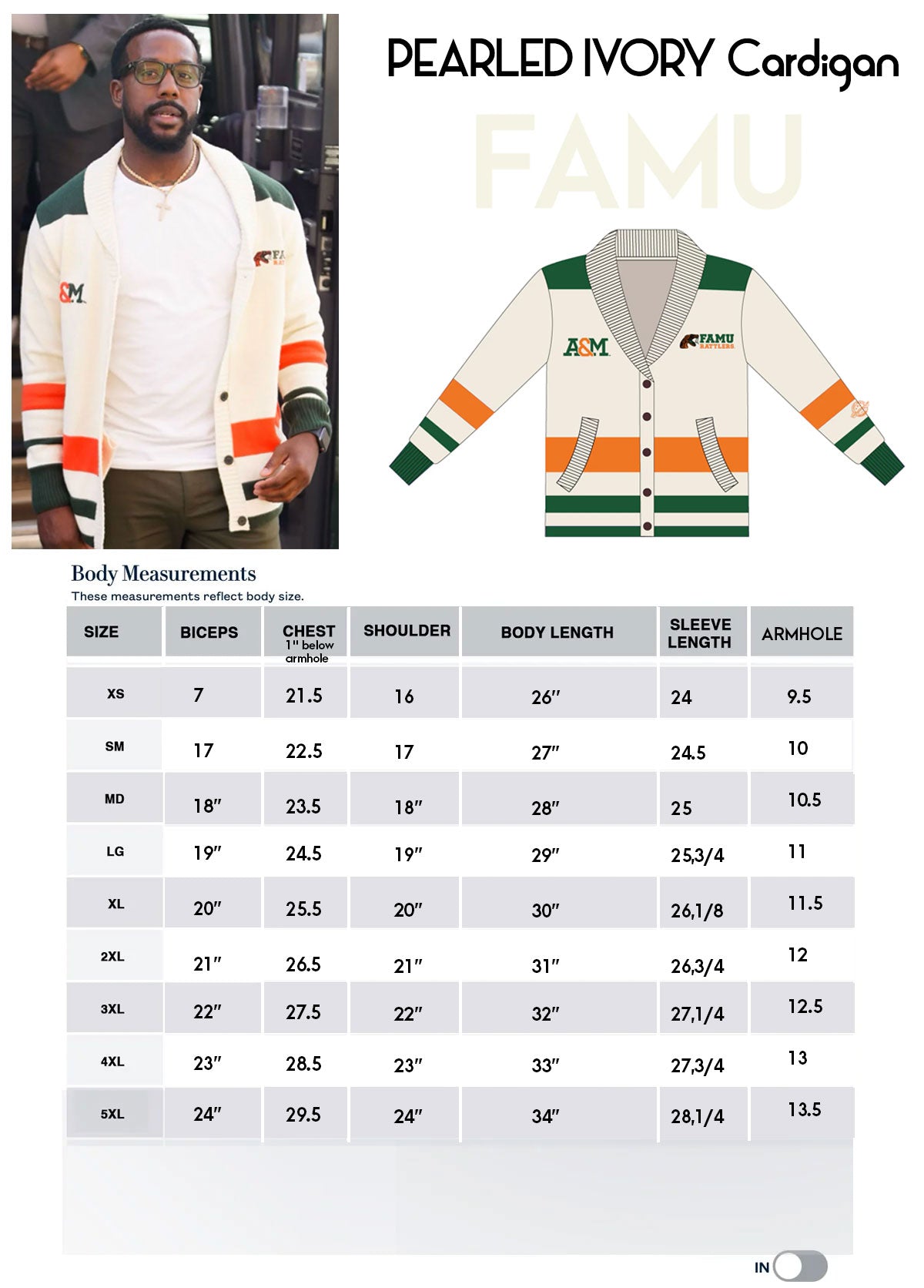 SC STATE | Cardigan PEARLED IVORY (ari** – collegiateluxe