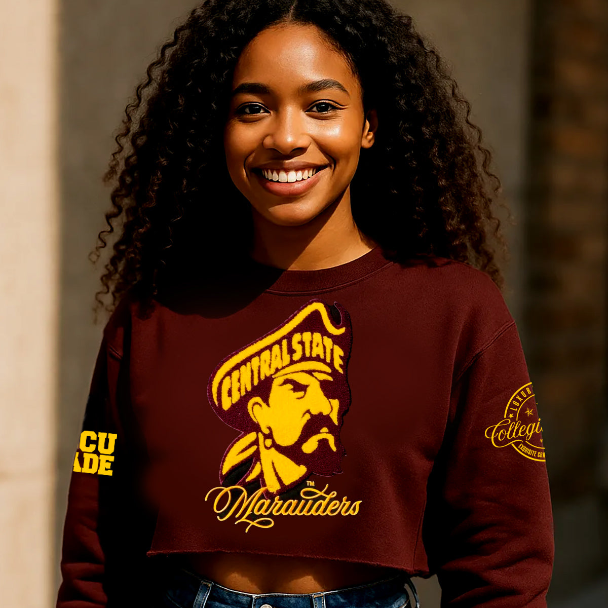 CENTRAL STATE | Marauders Chenille Crop Top ( ** – collegiateluxe
