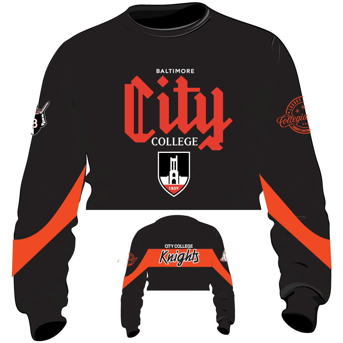 Pre Order (Ship Sept 20th)  City College | Black Flex Crop (a**