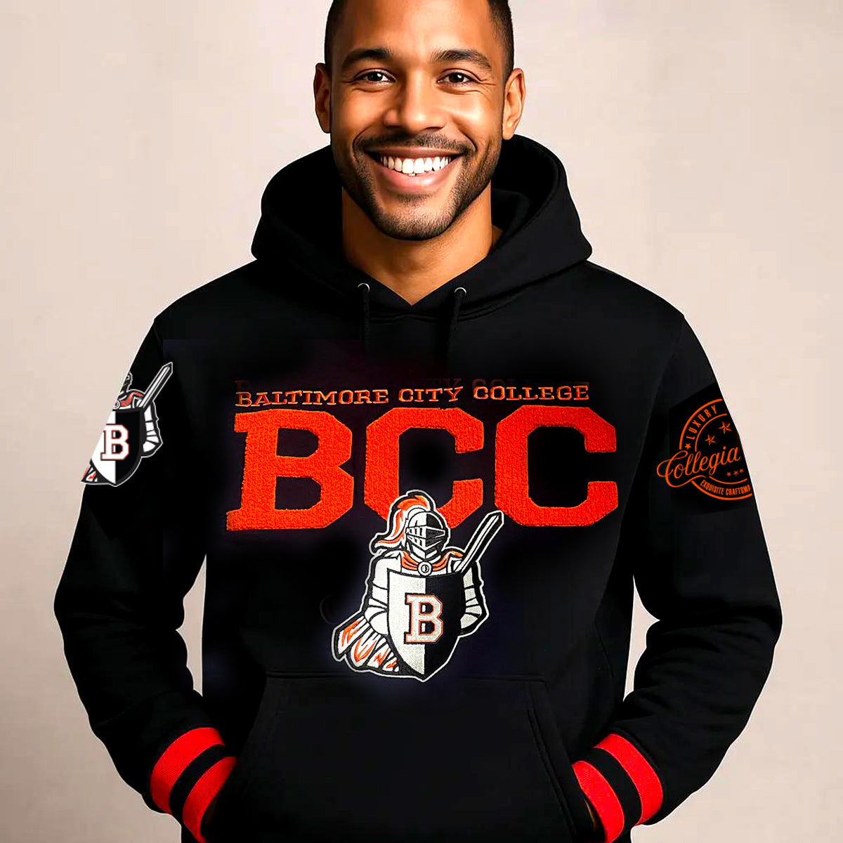 Baltimore City College | BCC LOGO Unisex Hoodie – collegiateluxe