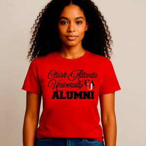Clark Atlanta | SCRIPT ALUMNI Red Unisex Tees (**)