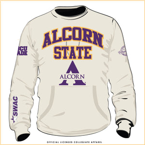 ALCORN | Swac Chenille CREAM Unisex Sweatshirt