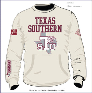 Texas Southern | Swac Chenille Cream  SWEATSHIRT