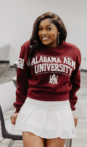 Edu @ AAMU  | Chenille ROYAL Unisex Sweatshirt